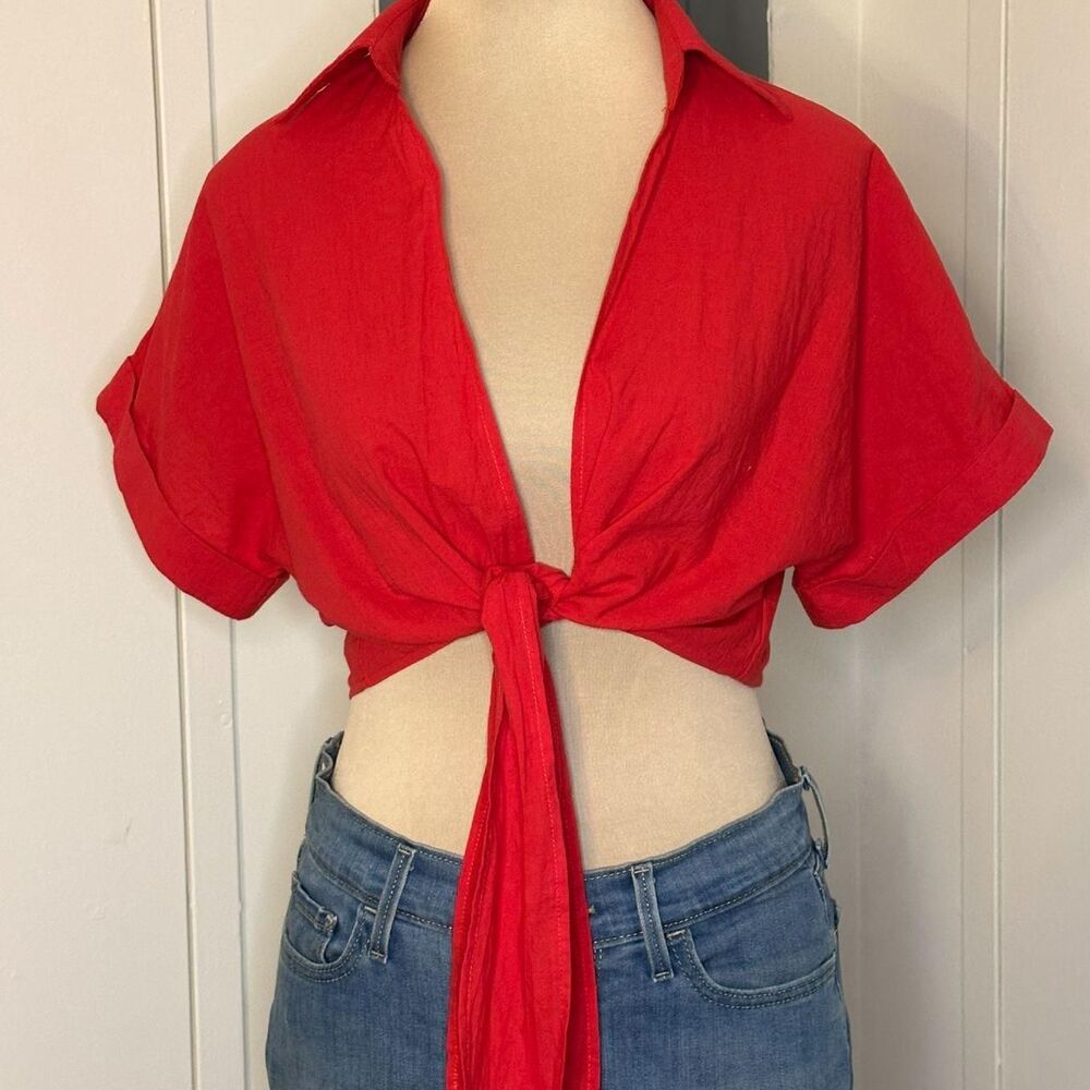 Unbranded Women's Red Crop-top